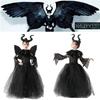Maleficent Angelina Jolie Cosplay Kostuum Jurk Halloween Feest Outfit Voor Kinderen