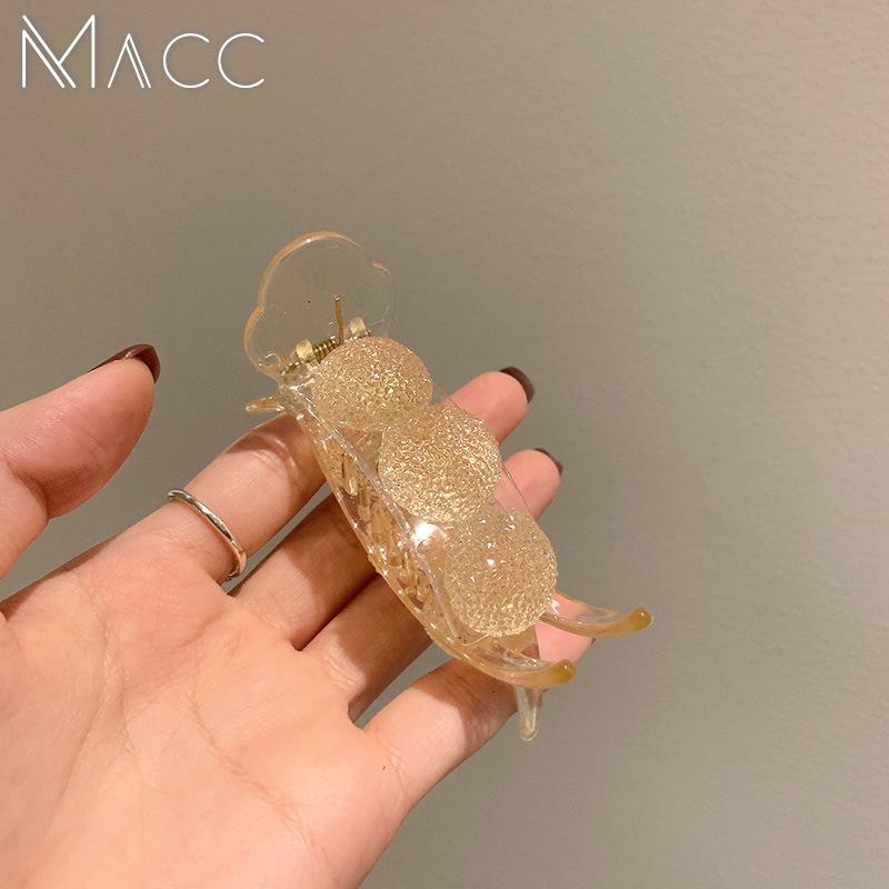 Clips Gheară cu Fundiță cu Diamante pentru Femei - Clips Simplu Tip Rechin & Ac de Păr cu Plasă