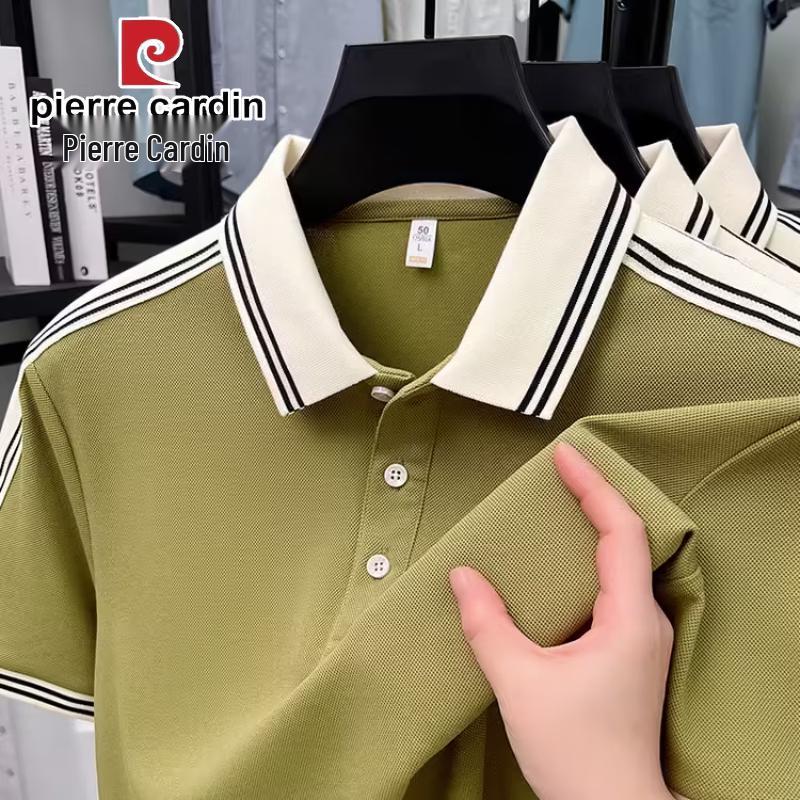 Pierre Cardin Men's Mercerized Cotton Short Sleeve Polo Shirt
