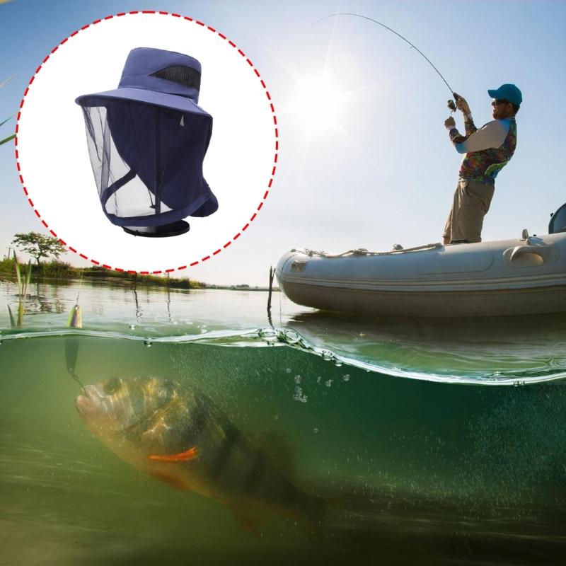 Breathable Insect Proof Face Cover Sun Protective Headgear For Fishing Gardening Outdoor Activity Lightweight Travel Hat