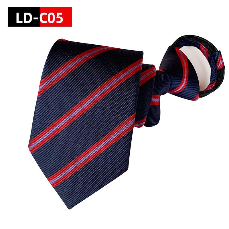Men's 8cm Lazy Zipper Tie - Easy-Pull Formal Business Tie
