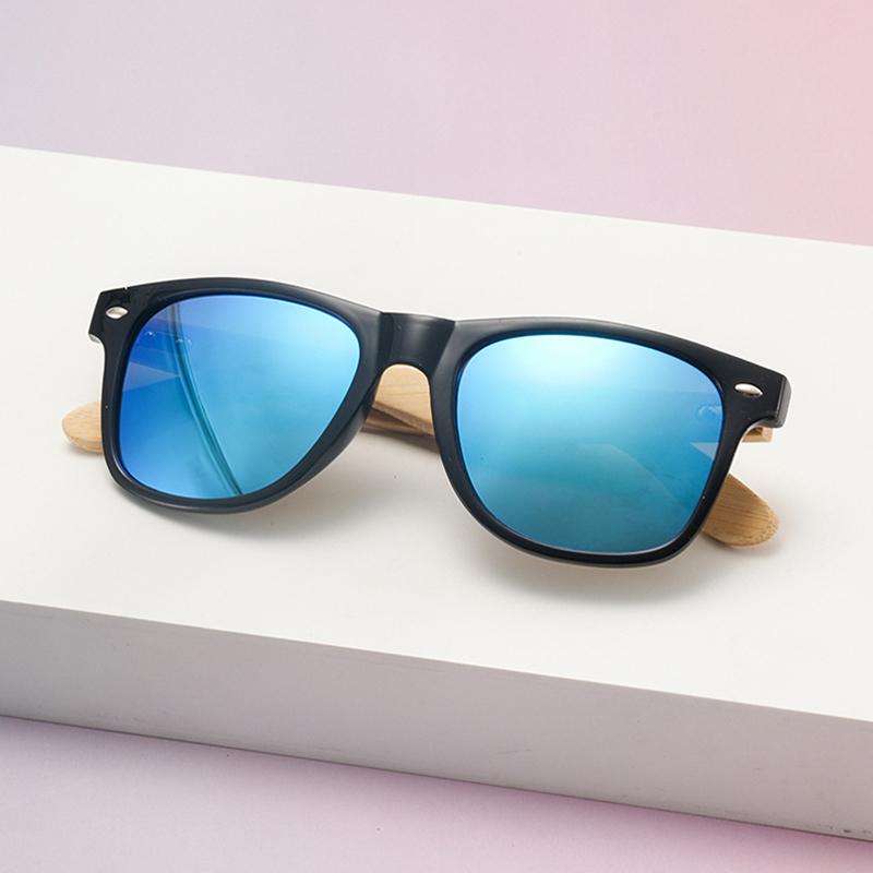 New Vintage Square Sunglasses Women Men Wooden mirror legs Round Sun Glasses Female Eyewear for Male Female Eyeglasses