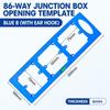 With Level 86 Switch Box Hole Punching Template Woodworking Panel Slotting Template  for Carpenter