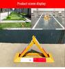 Thickened Triangle Parking Post: Anti-Collision Wheel Stopper with No-Drill Installation