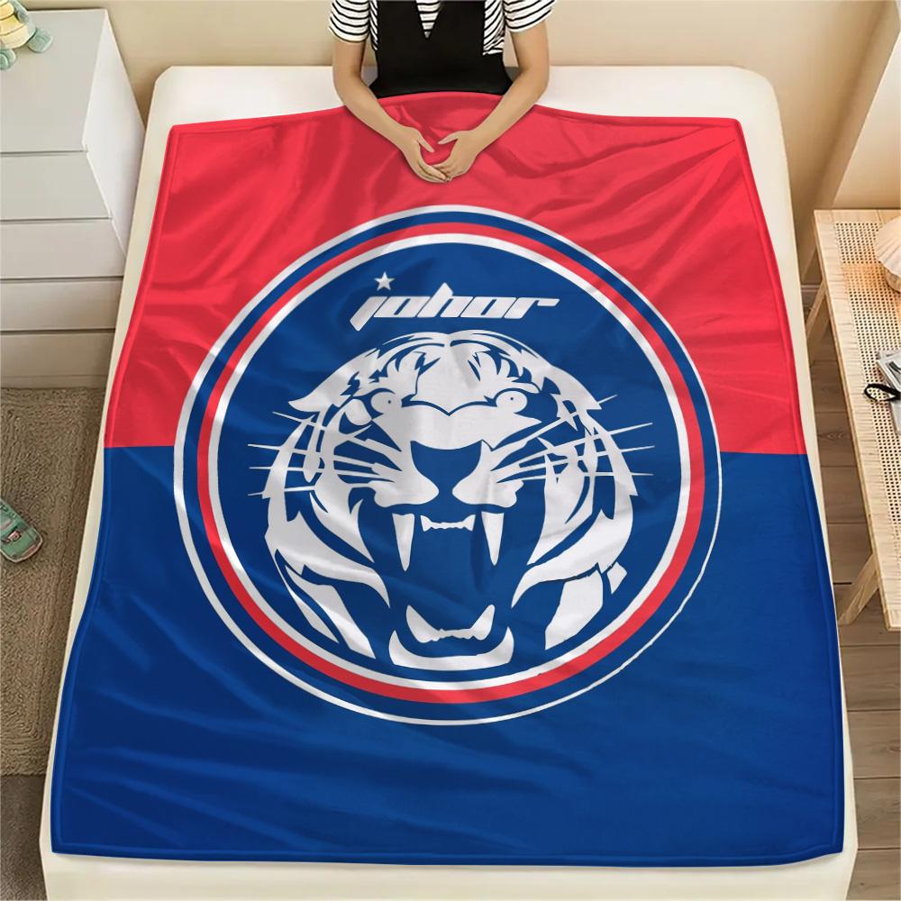 Johor Darul Ta'zim FC  Print Flannel Blanket, High quality Comfortable for All Seasons, Home Decor, Warmth and Comfort