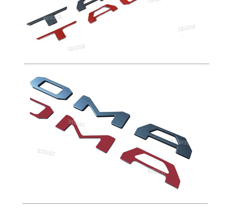 Fits All Toyota Tacoma Tailgate Lettering