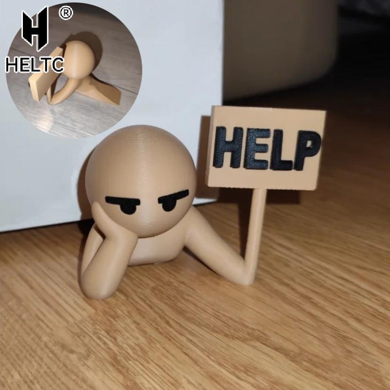 3D Printed Door Stop Decoration Creative Doll Door Stop Home Decoration Funny Door Stop Door Mat Anti-collision Door Decoration