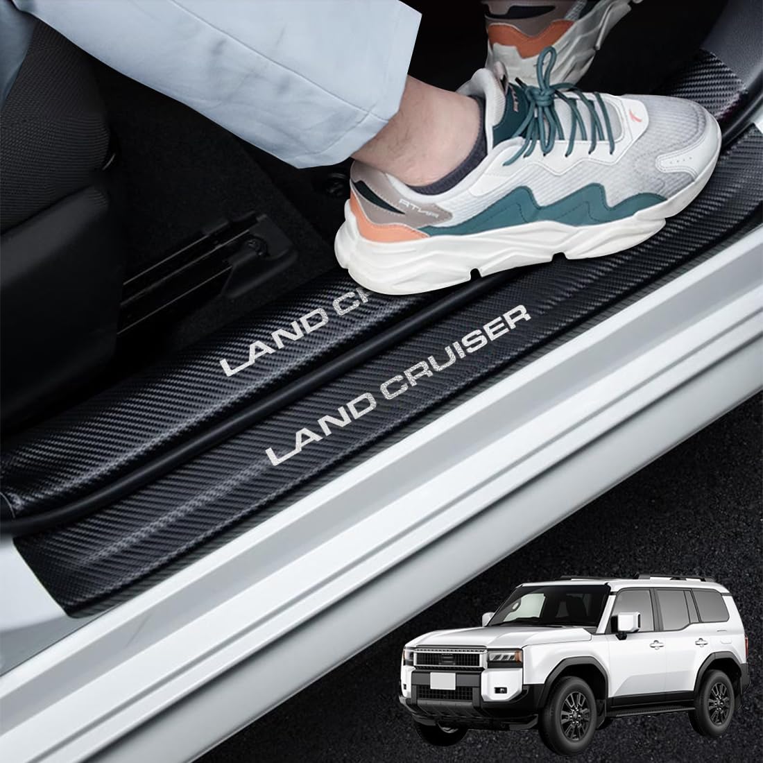 

GOODGOODCAR Latest Land Cruiser 250 April 2024 Release Model Side silver color серебряный