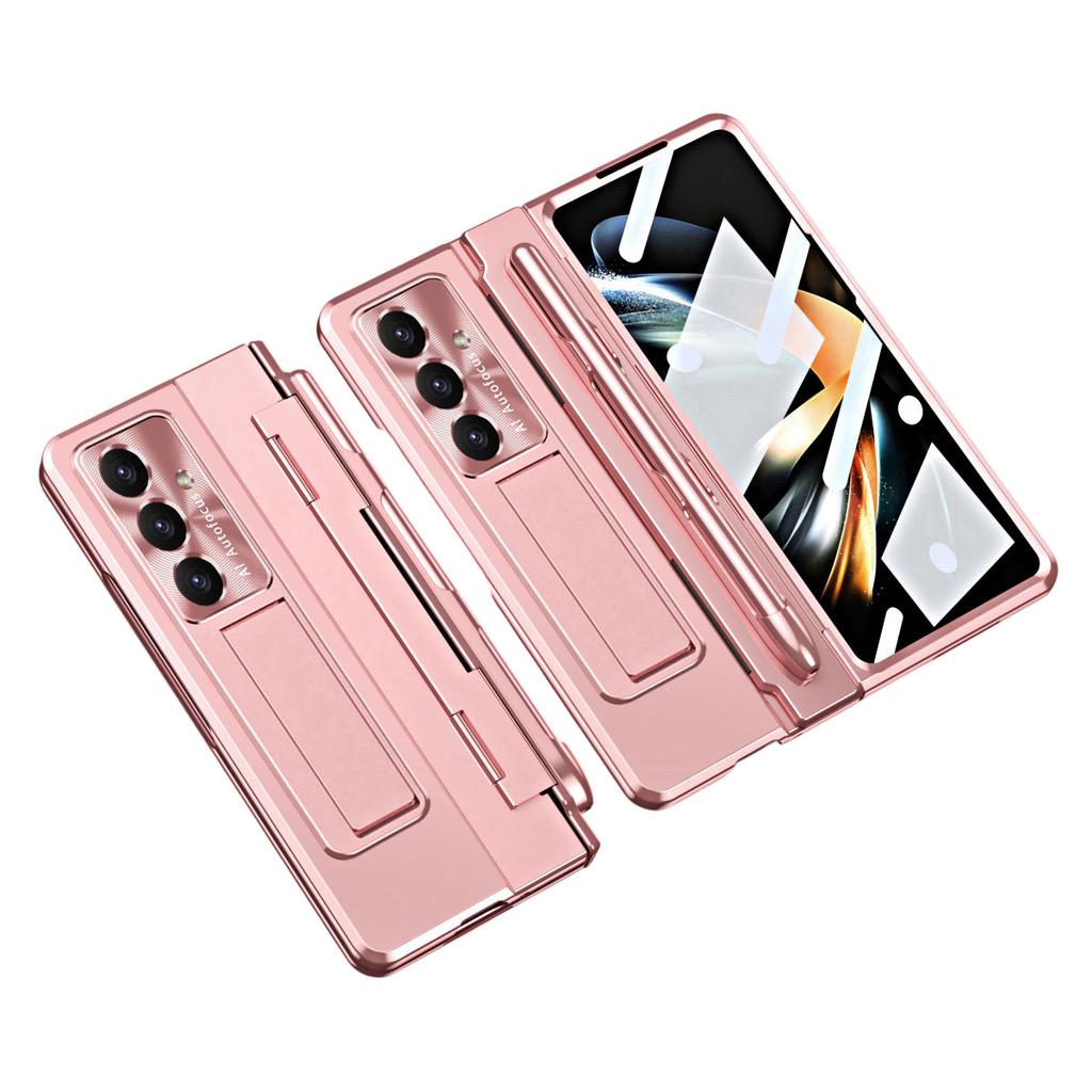 For Samsung Galaxy Z Fold7 5G Case Hinge Protection Hard PC Phone Cover with Screen Film/Stylus