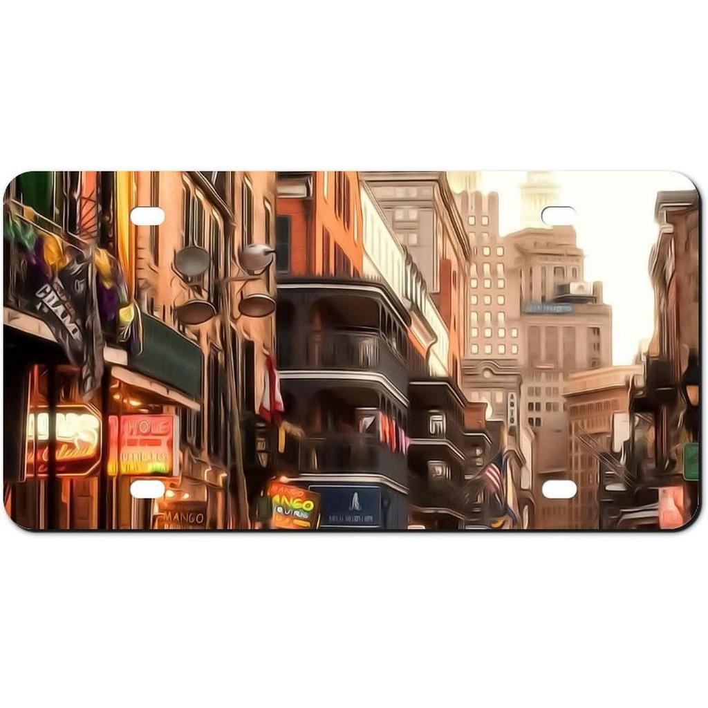 Vintage Plaque City View License Plates Paris London New York Metal Tin Signs For Garage Bar Pub Clubs Home Wall Decor 6X12 Inch