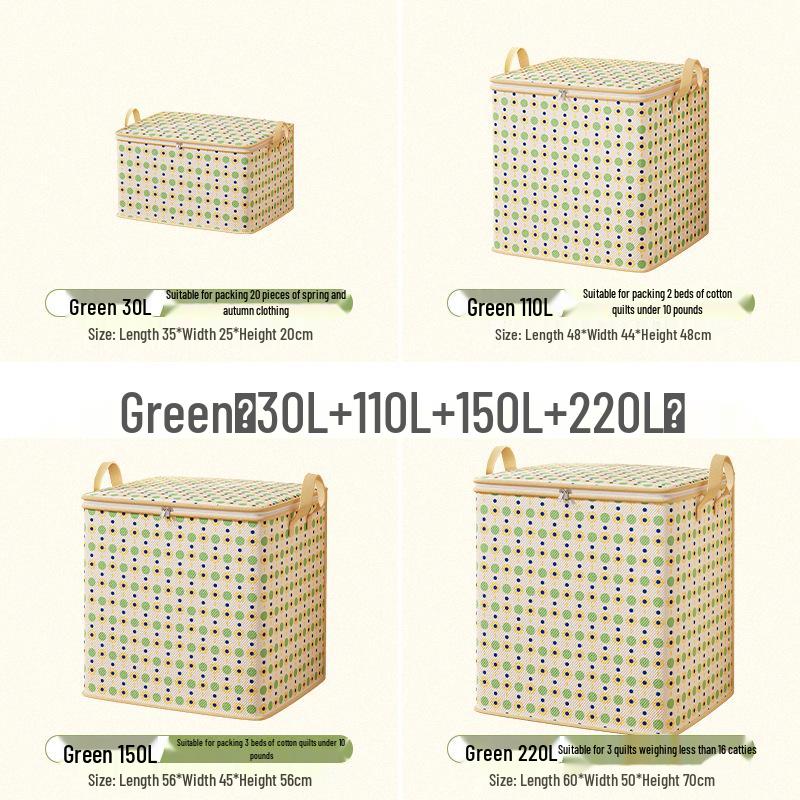 

Большая дорожная упаковочная сумка с цветочным принтом в горошек для одеял и хранения 30L