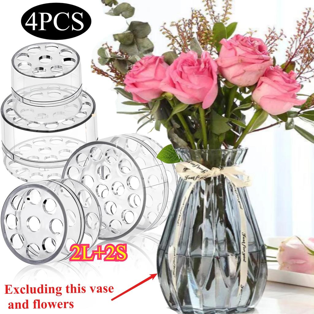 4/2Pcs Spiral Ikebana Stem Holder,Spiral Stem Holder DIY Japanese Honeycomb Flower Planter