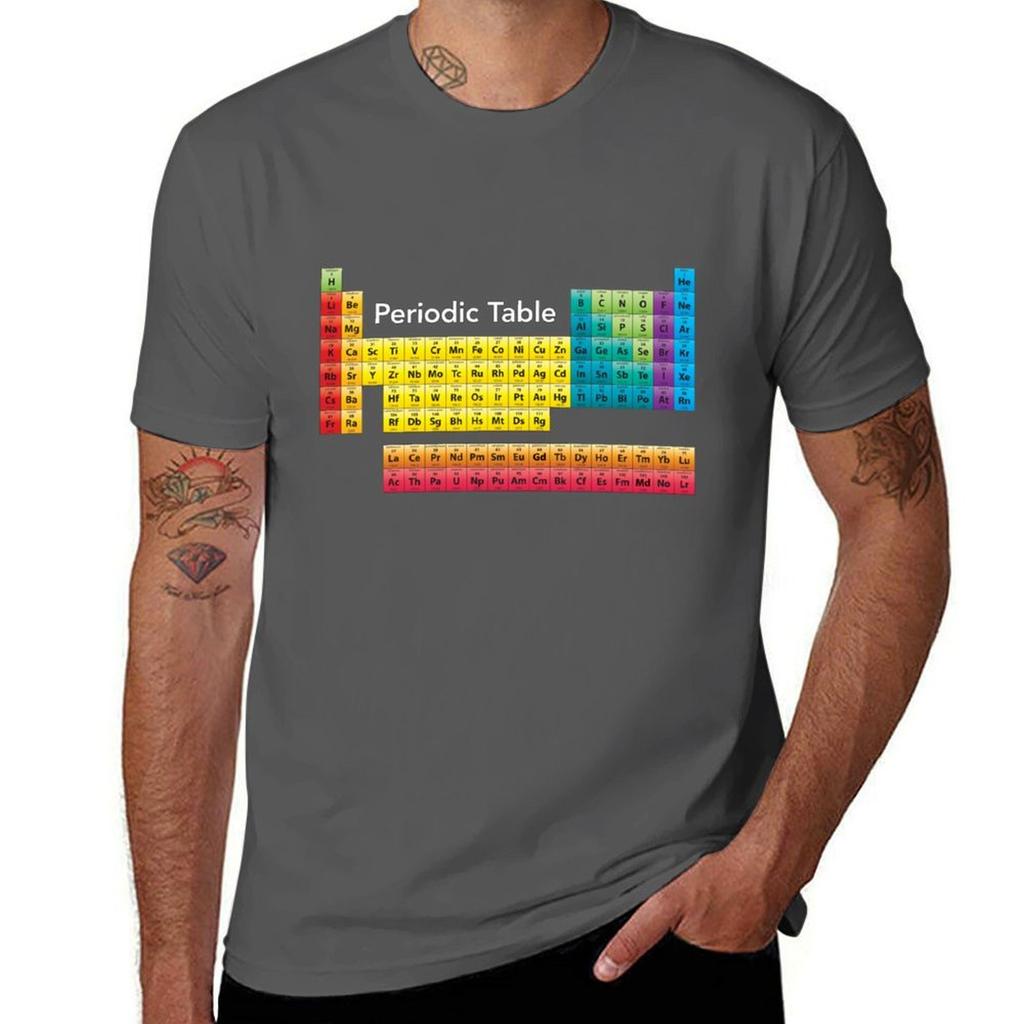 Chemical Periodic Table TShirt Basic Short Sleeve TShirt for Men