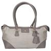 A.D.M.J. Accessoires De Mademoiselle [Excellent Condition] Nylon/leather Switch Handbag grayUsed