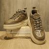 New thick-soled heightening sports and leisure board shoes retro British shoes