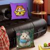 Cute Hamster Pillow Covers Cartoon Sofa Decorative Home Double-sided Printing Short Plush Cute Cushion Cover