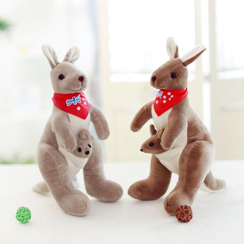 Australian Mother & Baby Kangaroo Plush Toy - Children's Comfort Simulation Doll Gift