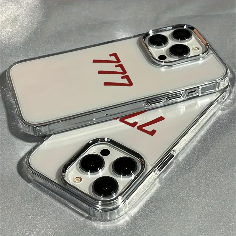Lucky Number 7 Pattern Phone Case for iPhone 17 16 15 14 13 12 11 Pro/Max/Plus Anti Drop and Anti Shock Back Cover