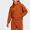 Adidas Originals Trefoil Logo Hoodie In Solid Color With Loose Fit Men Hoodie Orange H09177