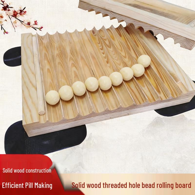 Handcrafted Tangyuan & Yuanxiao Forming Machine: Ball Rolling & Filling Mold Tool Handmade Ball Rolling Board 3g | 22mm Wood