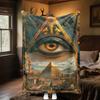 Egyptian Queen's Majesty Throw Soft Comfortable All Seasons Blanket Perfect Gift Couch Office Nap Outdoor Travel Blanket