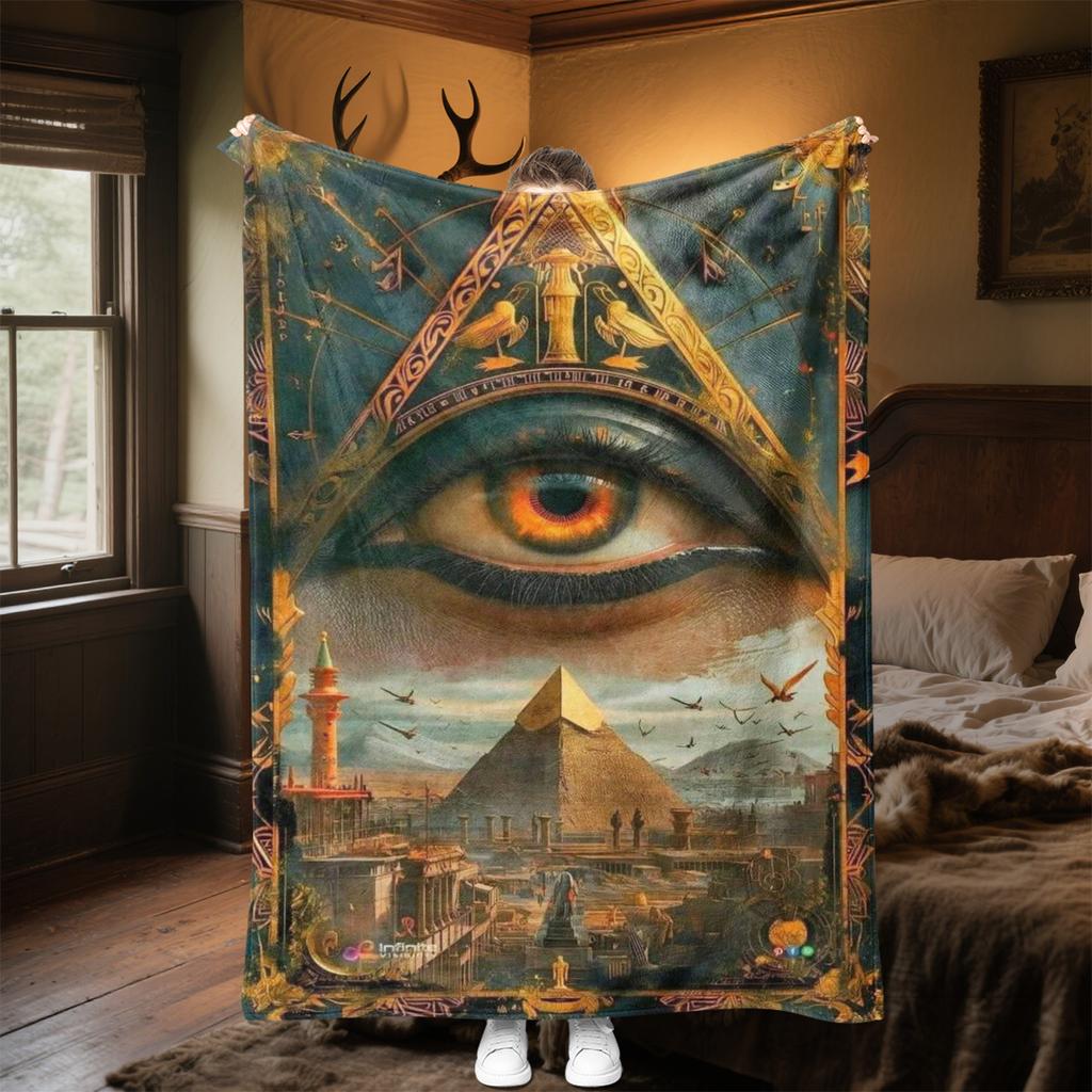 Egyptian Queen's Majesty Throw Soft Comfortable All Seasons Blanket Perfect Gift Couch Office Nap Outdoor Travel Blanket