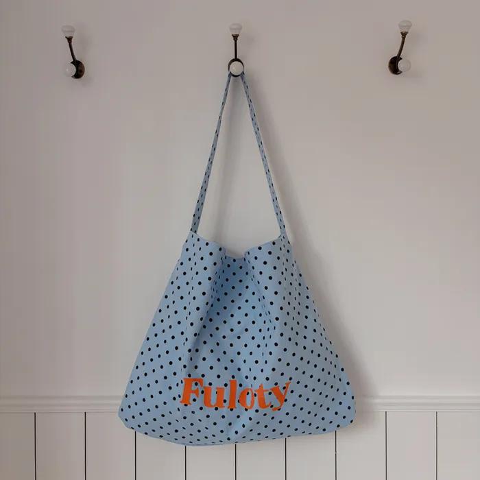 Dot eco bag sky blue