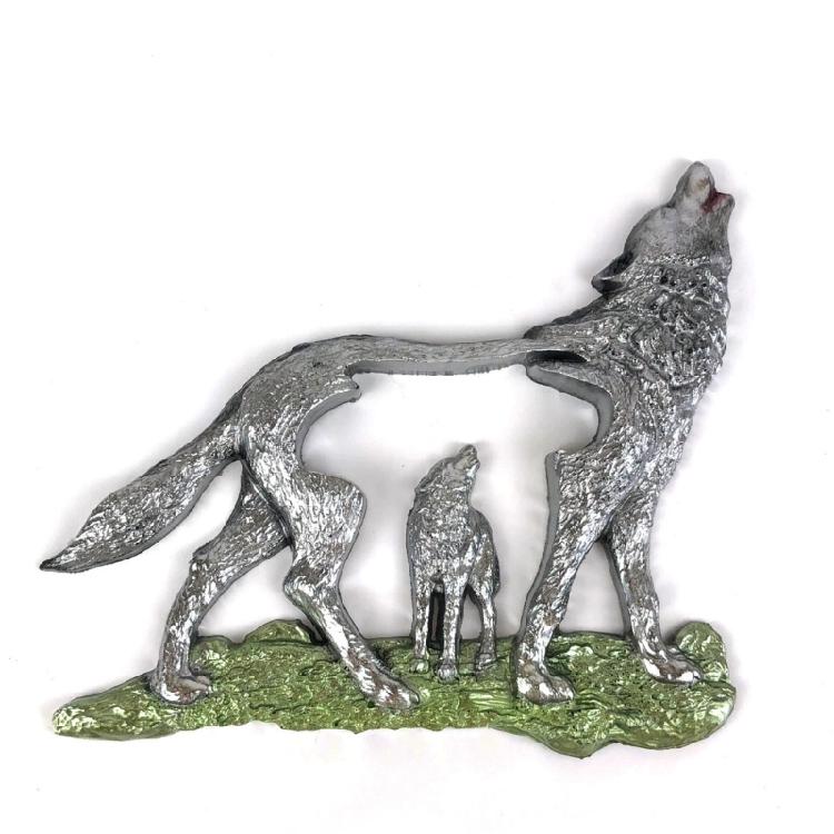 Forest Wolf Resin Molds Wall Art Pendant Silicone Mold Epoxy Casting for Home