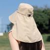 Summer new hat women's sunshade sunscreen hat face cover neck shawl hat outdoor travel UV protection integrated hat