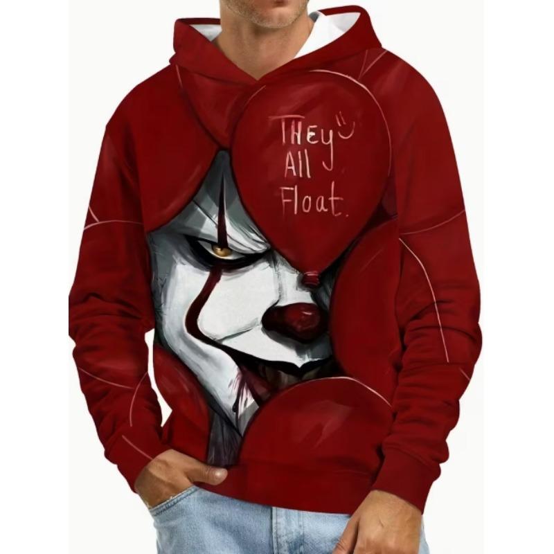 3D Men's Poker Card Pattern Hoodie, Long Sleeve Casual Hoodie, Fashion Pattern Hoodie Jacket