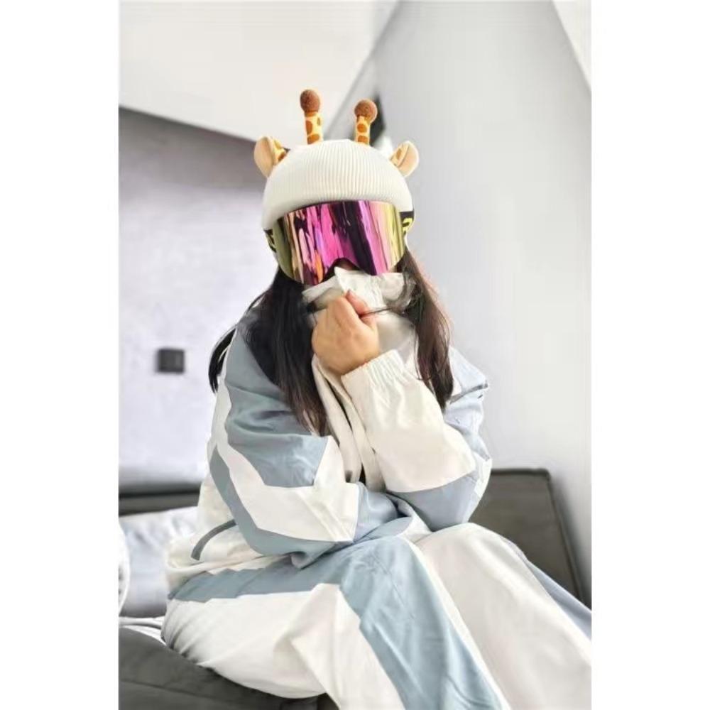 Pokrowiec na kask narciarski Czapka Urocze Kreskówkowe Uszy Kota Dziecko Ten Sam Pojedyncza i Podwójna Deska Pokrowiec na Kask Bateryjny Unisex