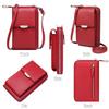 Kukoo Small Crossbody Bag with Cell Phone, Wallet, and Credit Card Slots for Women, US Size: One Size, Color: Red