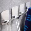 1/4Pcs Bathroom Robe Hooks Stainless Steel Towel Hanger Waterproof Hook Multi-Purpose Hanger Hook Door Bathroom Shower Kitchen