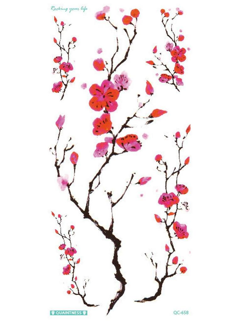 Ruicailong Pegatinas de Tatuaje de Brazo Floral 3D Impermeables para Mujer - Diseño Elegante y Sexy