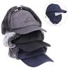 Winter Warm Thicken Faux Fur Bomber Hat Ear Flap Cap Ski Thermal Bonnets Caps