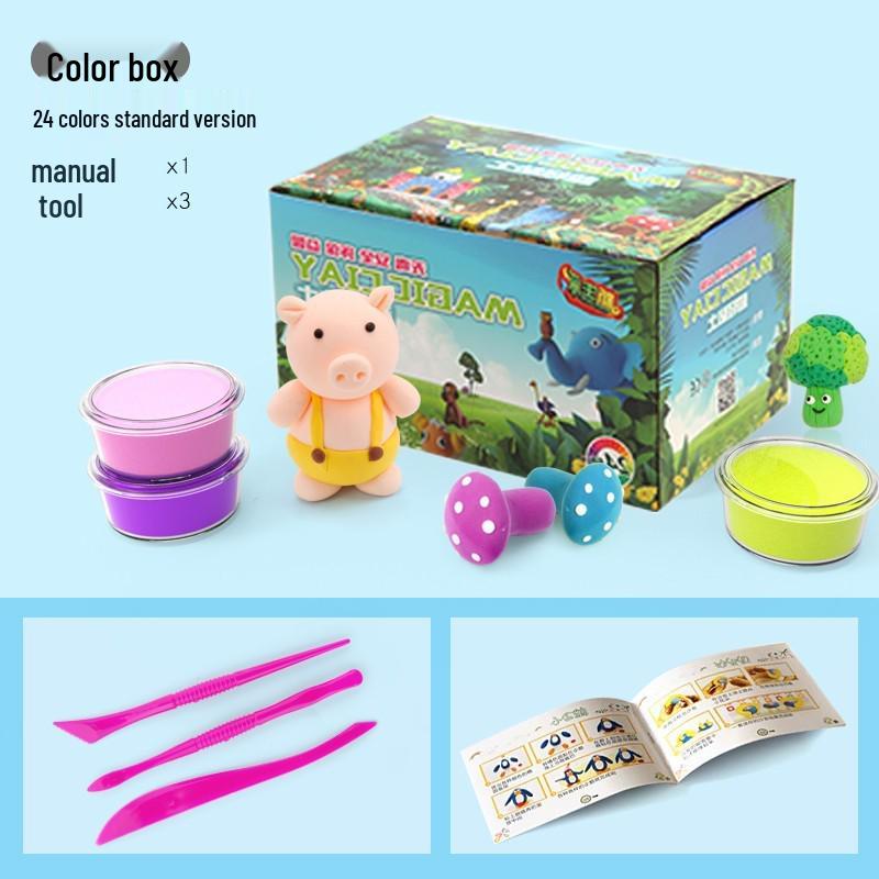 

Глина без запаха для детей - Набор космического пластилина 24 цвета для детского сада (36 штук)