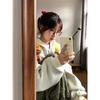 2025 American Style Grey & White Striped Hoodie Cardigan - Loose Fit, Lazy Design