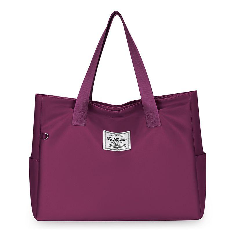 

2024 Новая Повседневная Холщовая Сумка из Ткани Оксфорд Женская Сумка Модная в K-стиле Большая Вместимость Сумка для Офисного Работника Dark purple