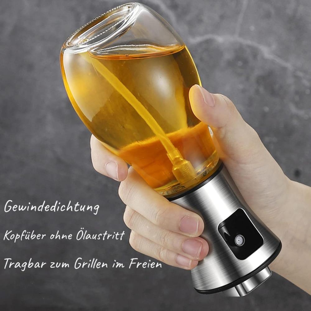 Oil Spray Pot Oil Sprayer For Cooking Spray Bottle Barbecue Multi-Function Air Fryer Glass High-Pressure Baking Oil Pot Kitchen