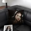 LLana DelL Ray Singer Cushion Cover Natural Linen Organic Fabric DoubleSided Printing Sofa Home Decor Gift Pillow Case