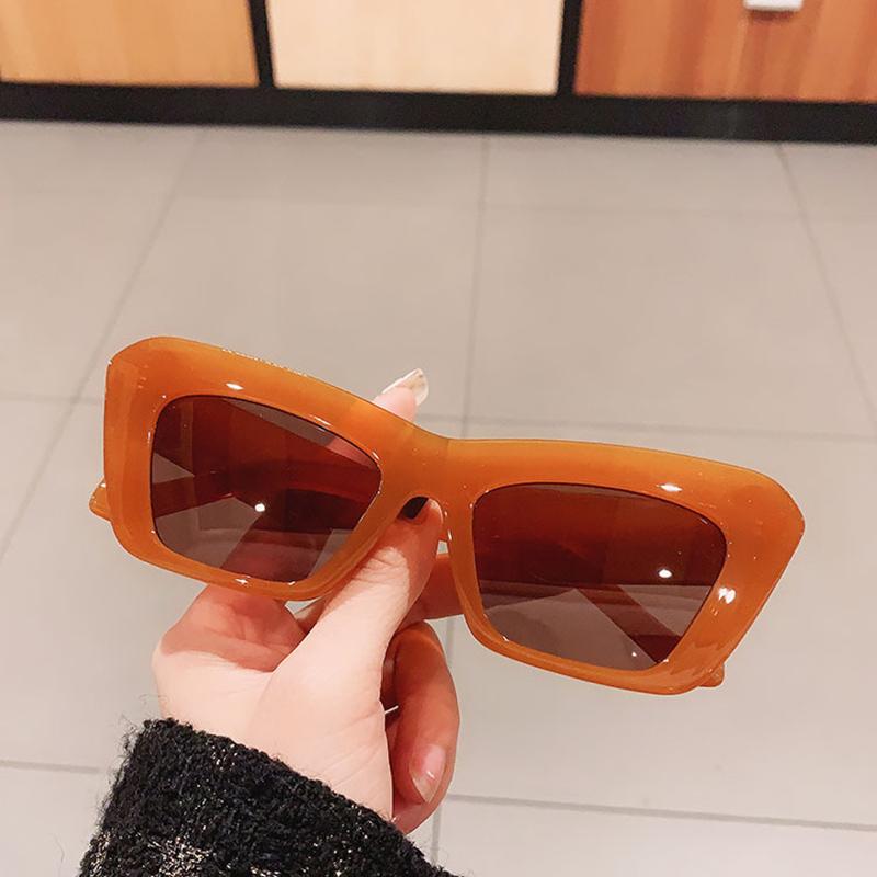 

Fashion Cat Eye Sunglasses Women Vintage Jelly Color Eyewear Brand Designer Square Men Outdoor Cateye Shades Sun Glasses Uv400 as picture