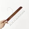 Solid Wood 8 Hook Hanger Rack Multifu Drying Rack For Hanging Belts Hats Vests Underwear Silk Scarves Household Storage Goodies