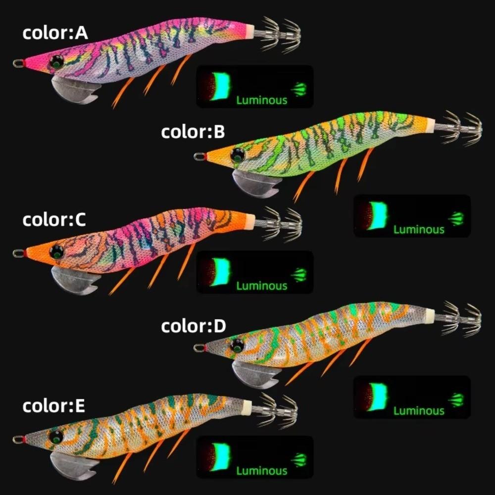 135mm Length Squid Jig Lure 18.5g Weight Artificial Squid Lure Sea Fishing Lure  For Octopus
