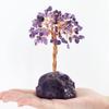DUQGUHO Crystal Tree Amethyst Crystal with Natural Quartz Amethyst Stone Base Crystal Tree for Decor Reiki Luck Crystal Spiritual Gifts