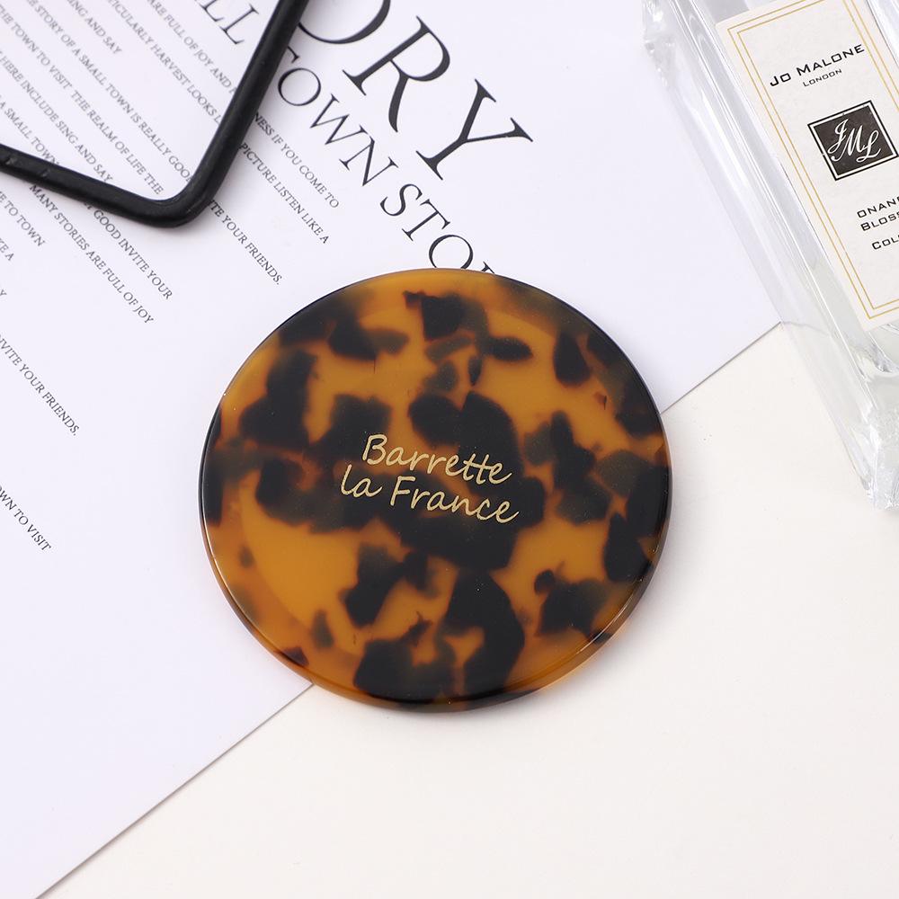 Custom Logo Multi-color Portable Round Makeup Mirror with Vinegar Design