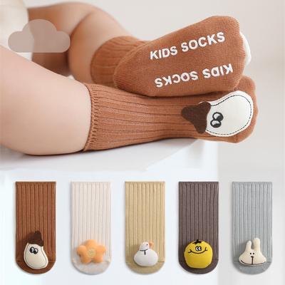 Autumn Winter Baby Girls Socks Newborn Cartoon Animal Baby Socks Infant Baby Boy Socks Anti Slip Soft Cotton Floor Sock Shoes