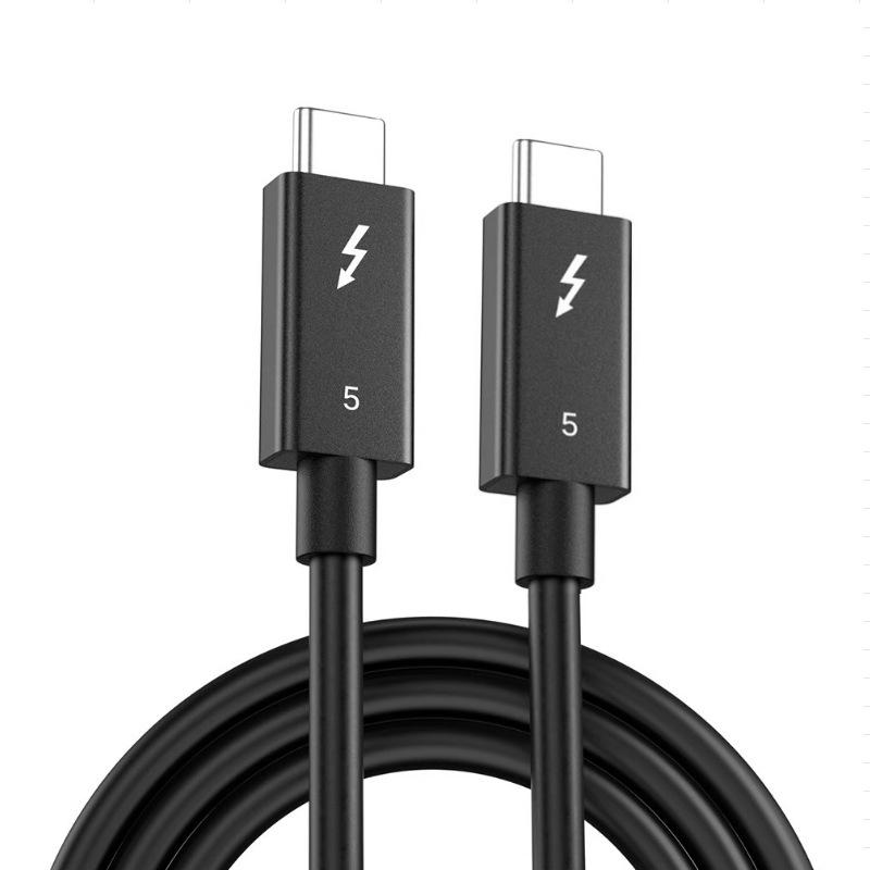 Thunderbolt 5 Coaxial Cable: 80Gbps & 240W, USB4/Thunderbolt 4/Type-C Fast Charging Compatibility