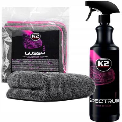 K2 Spectrum Pro 1L Detallador Rápido + K2 Lussy Toalla Brillo Pintura Coche