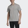 Adidas Logo Print Three-Stripe Casual Breathable Short Sleeve T-Shirt Men Tops Grey EB5275