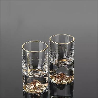 Chupito Copa de Vino Pequeña de Gama Alta Copa de Whisky de Fondo Grueso Estilo Chino Copa de Baijiu Copa Bala Cristalería Exquisita